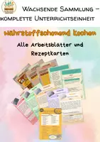 Vorschau - Stundenentwürfe - Nährstoffschonend kochen – wachsendes Materialpaket - Deckblatt