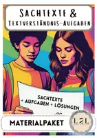 Vorschau - Arbeitsblätter - Sachtexte für die Sekundarstufe - Materialpaket zur Leseförderung / Förderung des Textverständnisses (Sachtexte rund um das Jahr/ Feste/ Wissenswertes) - Deckblatt