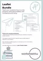 Vista previa - Hojas de trabajo - Leaflet Writing Bundle - Portada