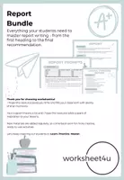 Vista previa - Hojas de trabajo - Report Writing Bundle - Portada