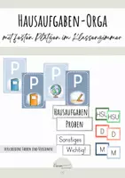 Vorschau - Arbeitsblätter - Materialpaket Hausaufgaben-Orga - Deckblatt