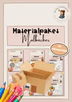 Vorschau - Arbeitsblätter - Wachsendes Materialpaket Ausmalbilder / Malbuch / Feste im Jahreskreis / Kirchenjahr - Deckblatt