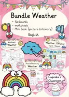 anteprima - Esercizi - English – Weather (Meteo) – (Raccolta di materiali: Schede operative, carte illustrate e mini-dizionario) - Pagina di copertina
