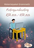 Vorschau - Arbeitsblätter - Materialpaket Pflichtteil Grammatik RSA / HSA 2026 - Deckblatt