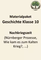 Vorschau - Arbeitsblätter - Materialpaket Geschichte Klasse 10 (Nachkriegszeit) - Deckblatt
