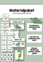 Vorschau - Spiele - Materialpaket Die kleine Eins und das Mengenkrokodil - Deckblatt