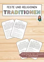 Vorschau - Arbeitsblätter - Traditionen & Religionen an Weihnachten - editierbares, wachsendes Materialpaket - Deckblatt