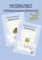 Vorschau - Arbeitsblätter - Materialpaket Zahlenspaziergang Zahlenstrahl - Deckblatt