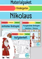 Vorschau - Stundenentwürfe - Materialpaket: Samichlaus / Nikolaus für den Kindergarten - Deckblatt