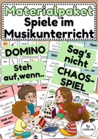 Vorschau - Arbeitsblätter - Materialpaket: "Spiele im Musikunterricht" - Musik Jg.4-6 - Deckblatt