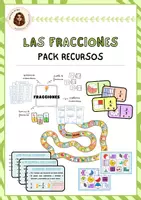 Vista previa - Hojas de trabajo - PACK - FRACCIONES - Portada