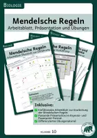 Vorschau - Arbeitsblätter - Materialpaket - Mendelsche Regeln - Deckblatt