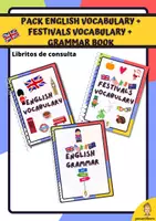 anteprima - Flashcard - Pack: English Vocabulary + Festivals Vocabulary + English Grammar book - Pagina di copertina