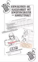 Vorschau - Arbeitsblätter - Materialpaket Nähmaschinen-ABC, Bewertungsraster Nähmaschine einfädeln, Klassenarbeit - Deckblatt