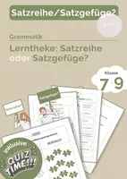 Vorschau - Arbeitsblätter - Lerntheke mit Quiz zum Thema „Satzgefüge oder Satzreihe?“ - Deckblatt