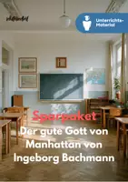 Vorschau - Unterrichtsreihen - Sparpaket: Der gute Gott von Manhattan von Ingeborg Bachmann – Unterrichtsreihe & Deutsch Klausur SEK II - Deckblatt