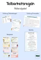 Vorschau - Arbeitsblätter - Materialpaket - Teilbarkeitsregeln - Deckblatt