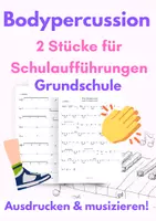 Vorschau - Arbeitsblätter - Materialpaket: Stücke für Bodypercussion-Aufführungen in der Grundschule - Deckblatt