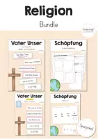 Vorschau - Arbeitsblätter - Bundle: Religion (alle Materialien) Sparpaket - Deckblatt
