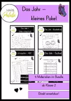 Vorschau - Unterrichtsreihen - Kleines Paket Das Jahr ab Klasse 2 Sachunterricht Zeit - Deckblatt