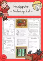 Vorschau - Stundenentwürfe - Rotkäppchen Unterrichtseinheit Märchen Werkstatt fächerübergreifend Materialpaket - Deckblatt