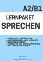 Vorschau - Spiele - Deutsch Sprechen A2/B1 – Prüfungsvorbereitung DaF/DTZ/Goethe mit Redemitteln & Fragen - Deckblatt