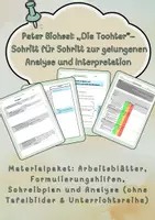 Vorschau - Arbeitsblätter - Materialpaket - Peter Bichsel: ‚Die Tochter‘ – Analyse, Formulierungshilfen & Lösungen“ - Deckblatt