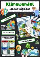 Vorschau - Arbeitsblätter - Klimawandel Materialpaket: Ursachen, Folgen, Energien & Nachhaltigkeit - Deckblatt