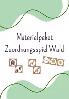 Vorschau - Spiele - Materialpaket Zuordnungsspiel Wald - Deckblatt
