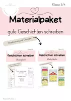 Vorschau - Unterrichtsreihen - Gute Geschichten schreiben - Merkplakate und Übungsheft - Deckblatt