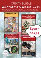 Vorschau - Mal- und Bastelvorlagen - Materialpaket: Winter und Weihnachten 2025, Kreativ-Bundle - Deckblatt