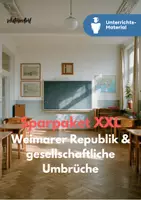 Vorschau - Unterrichtsreihen - Sparpaket XXL: Weimarer Republik & gesellschaftliche Umbrüche – Bernhard Schlink, Bertolt Brecht & Ingeborg Bachmann - Deckblatt