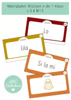 Vorschau - Fördermaterial/Inklusion - Materialpaket: (bewegtes) Blitzlesen in der 1. Klasse/ Anfangsunterricht - Deckblatt