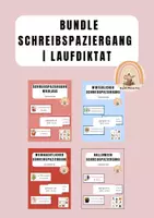Vorschau - Stundenentwürfe - Bundle Schreibspaziergang | Laufdiktat - Deckblatt
