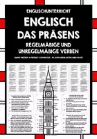 Vorschau - Stationenlernen - ENGLISCH: Present Tense (Präsens) | MINI-SPARPAKET | 2 x 48 Aufgabenkarten | Regelmäßige & Unregelmäßige Verben | A2-B1 - Deckblatt