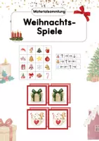 Vorschau - Spiele - Materialpaket Weihnachtsspiele | Spiele im Advent - Deckblatt