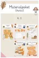 Vorschau - Arbeitsblätter - Materialpaket (Herbst) Klasse 2 - Deckblatt