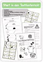 Vorschau - Arbeitsblätter - Textil Anfangsunterricht Starterpaket - Deckblatt