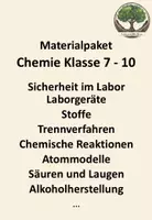 Vorschau - Stundenentwürfe - Materialpaket Chemie Klasse 7 -10 (wachsend) - Deckblatt