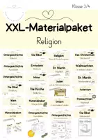 Vorschau - Stundenentwürfe - XXL Materialpaket Religion - Deckblatt