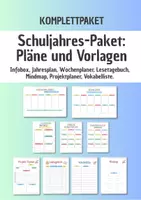 Vorschau - Arbeitsblätter - Schuljahres-Paket: Pläne & Vorlagen - Deckblatt