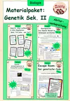 Vorschau - Stundenentwürfe - Materialpaket Genetik Oberstufe Abiturvorbereitung - Deckblatt