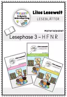 Vorschau - Arbeitsblätter - Materialpaket zu Lilos Lesewelt 1 - Buchstaben, Silben und Wörter (H F N R) - Deckblatt
