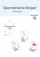 Vorschau - Arbeitsblätter - Geometrische Körper Materialpaket (wachsend) - Deckblatt