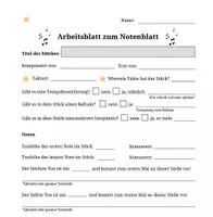 Vorschau - Arbeitsblätter - Paket "Musikanalyse-Arbeitsblätter zu JEDEM Lied" - Deckblatt