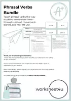 Vista previa - Hojas de trabajo - Phrasal Verbs Bundle - Portada