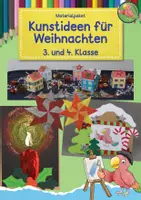Vorschau - Mal- und Bastelvorlagen - Kunst Weihnachten, für die 3. und 4. Klasse, Grundschule, Materialpaket - Deckblatt