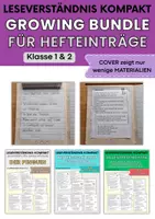 Vorschau - Arbeitsblätter - Leseverständnis Kompakt Klasse 1 & 2 | für Hefteinträge, XL Growing Bundle - Deckblatt