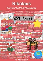 Vorschau - Unterrichtsreihen - Materialpaket - Nikolaus XXL Paket Wortschatzpaket - DaZ/DaF, Deutsch, Sachunterricht (Grundschule) - Deckblatt
