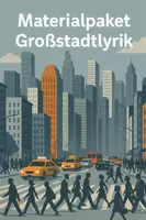 Vorschau - Stundenentwürfe - Materialpaket "Großstadtlyrik" - Deckblatt